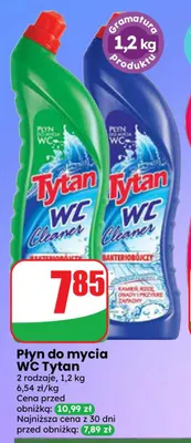 Płyn do mycia WC Tytan promocja w Dino
