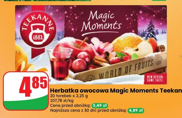 Herbatka owocowa Magic Moments Teekanne promocja w Dino