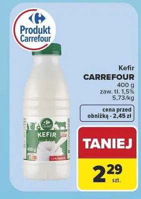 Kefir Carrefour promocja w Carrefour