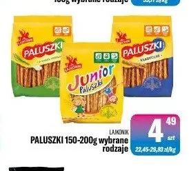 Paluszki Lajkonik promocja w Tomi Markt