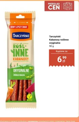 Kabanosy roślinne oryginalne Tarczyński promocja w Biedronka