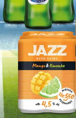Napój piwny Jazz Mango & limonka 4-pak promocja w Dino