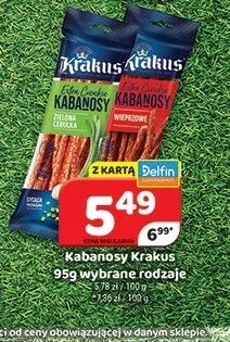 Kabanosy Krakus Wieprzowe promocja w Delfin