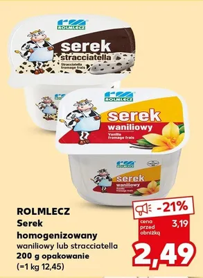 Serek homogenizowany stracciatella promocja w Kaufland