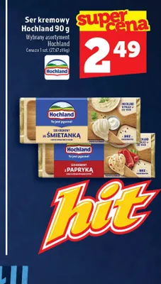 Ser kremowy ze śmietanką Hochland promocja w TOPAZ