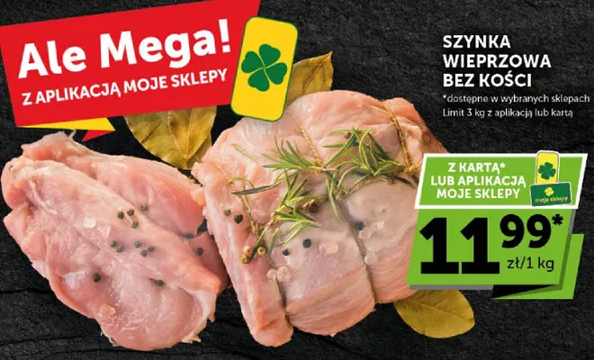 Szynka wieprzowa bez kości promocja w Euro Sklep