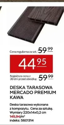Deska tarasowa Mercado Premium Kawa promocja w Abra Meble