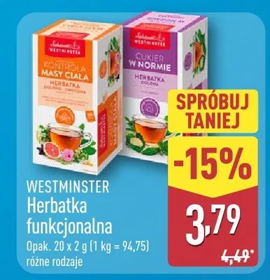 Herbatka funkcjonalna promocja w Aldi