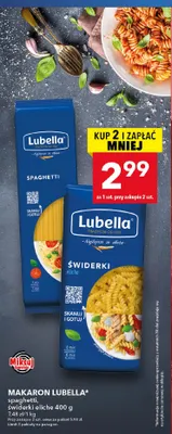 Makaron Lubella spaghetti promocja w LEWIATAN