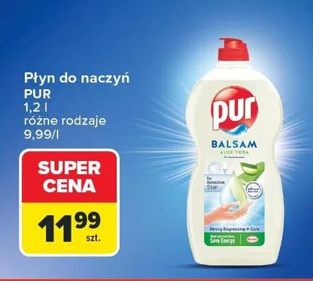 Płyn do naczyń balsam aloe vera promocja w Carrefour