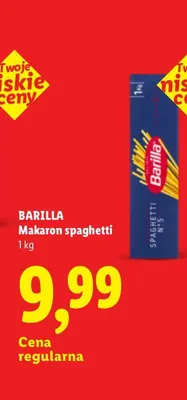 Makaron lasagne Barilla promocja w Lidl