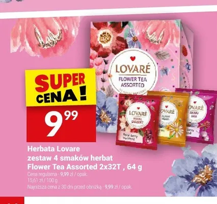 Herbata Lovare zestaw 4 smaków herbat Flower Tea Assorted promocja w Twój Market