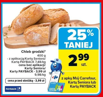 Chleb grodzki Carrefour promocja w Carrefour