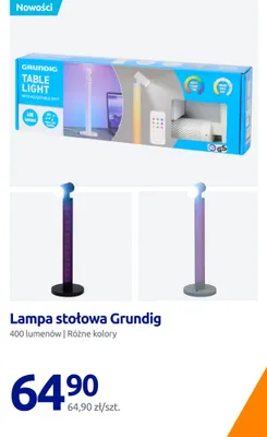 Lampa stołowa Grundig 400 lumenów promocja w Action