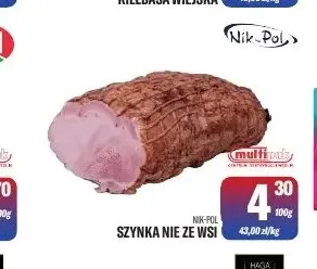 Szynka nie ze wsi Nik-Pol promocja w Tomi Markt