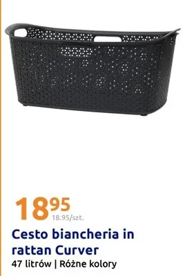 Koszyk rattanowy promocja w Action