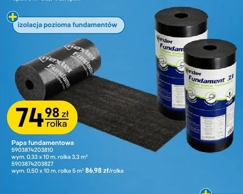 Papa fundamentowa 0,50x10 m Nexler promocja w Castorama