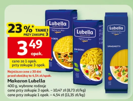 Makaron promocja w Auchan