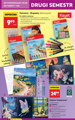 Zestaw kreatywny różne wzory promocja w Biedronka