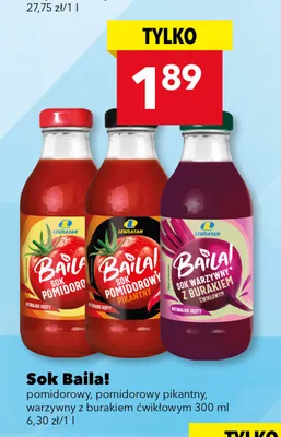 Sok warzywny z burakiem ćwikłowym Lewiatan Baila! promocja w LEWIATAN