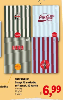 Zeszyt A5 soft touch Interdruk promocja w Lidl