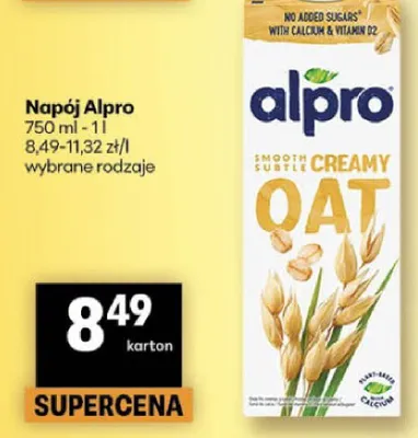 Napój owsiany smooth creamy promocja w Delikatesy Centrum