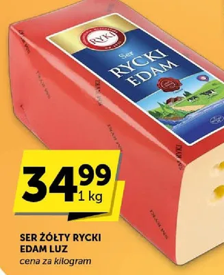 Ser żółty Rycki Edam Luz promocja w Groszek