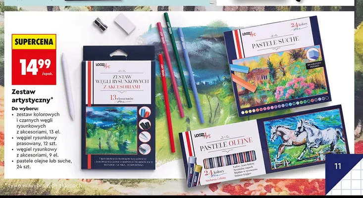Pastele olejne Loozz Art 24 kolory promocja w Biedronka