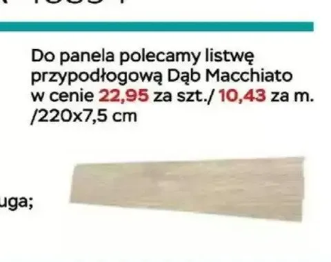 Listwa przypodłogowa Dąb Macchiato promocja w Abra Meble
