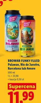 Piwo Funky Fluid Palawan promocja w Lidl