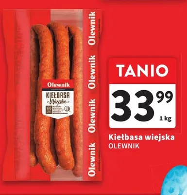 Kiełbasa wiejska promocja w Intermarche