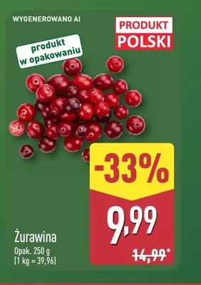 Żurawina promocja w Aldi