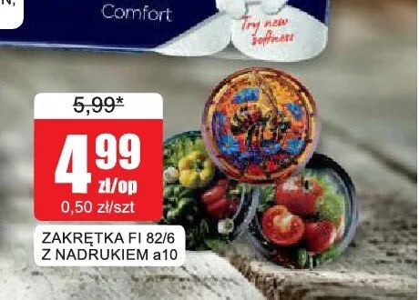 Zakrętki do słoików FI 82/6 z nadrukiem 10-pak promocja w Bingo