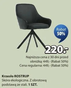 Krzesło Rostrup promocja w Jysk