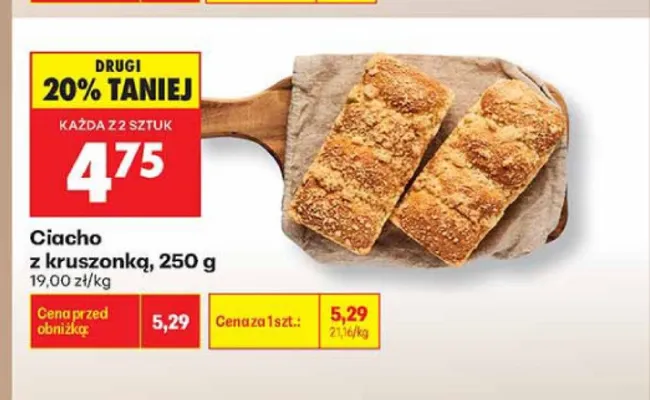 Ciacho z kruszonką promocja w Biedronka