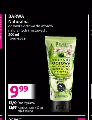 Odżywka octowa do włosów naturalnych i matowych Naturalna Barwa promocja w Hebe