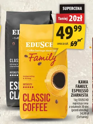 Kawa ziarnista Eduscho Family Classic Coffee promocja w Arhelan