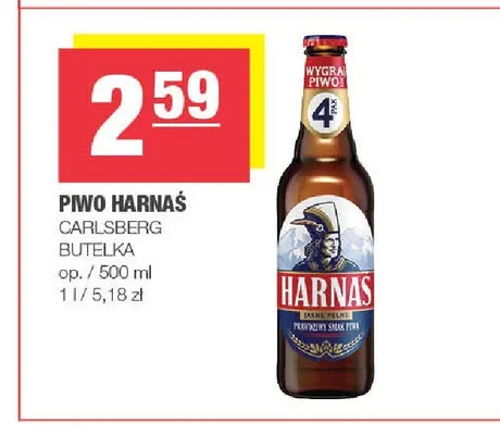 Piwo Harnaś Jasne Pełne promocja w SPAR
