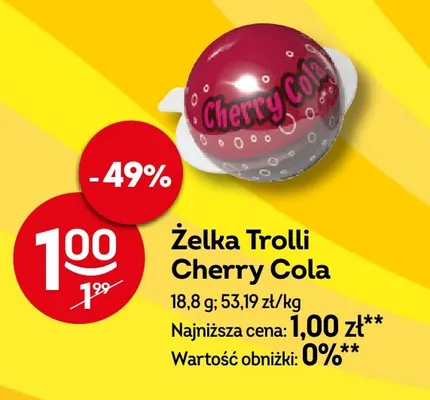 Żelka Trolli Cherry Cola promocja w Żabka