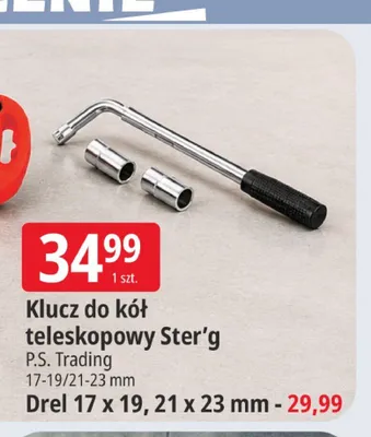 Klucz do kół teleskopowy Ster'g promocja w Leclerc