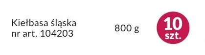 Kiełbasa śląska promocja w Makro