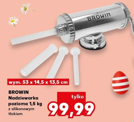 Nadziewarka pozioma 1,5 kg z silikonowym tłokiem promocja w Kaufland