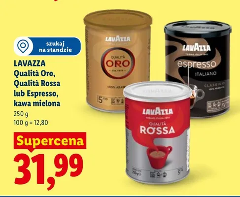 Kawa mielona Lavazza Qualità Oro promocja w Lidl