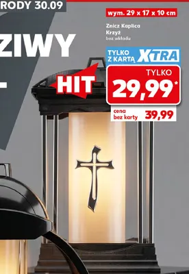 Znicz Kaplica Krzyż bez wkładu promocja w Kaufland