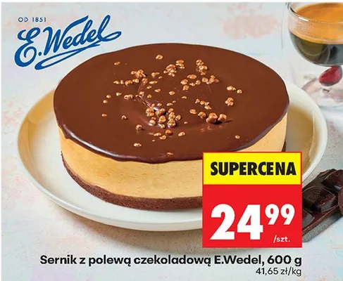 Sernik z polewą czekoladową promocja w Biedronka