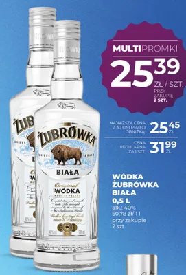 Wódka Żubrówka Biała promocja w Duży Ben