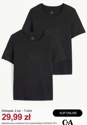 T-shirt C&A 2-pak promocja w C&A