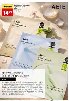Kolagenowa maseczka w płachcie Abib Jericho rose jelly promocja w Biedronka