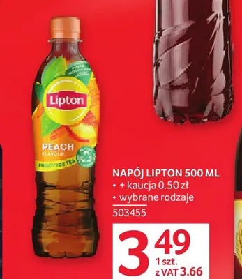 Napój Lipton Peach promocja w Selgros