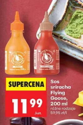 Sos sriracha Flying Goose Super Garlic promocja w Biedronka